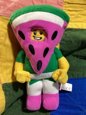 Lego Plush Mini Figure Character in Watermelon Costume Stuffed Toy 9"